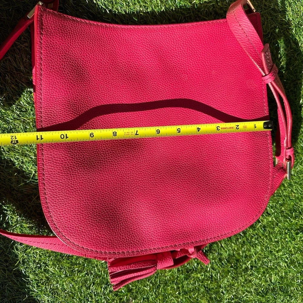 Kate Spade Orchard Street Hemsley‎ Saddle Bag Pink Pebbled Leather Crossbody